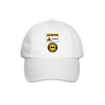 Ärgerlich - Baseballkappe - Weiß/Weiß - Vorne