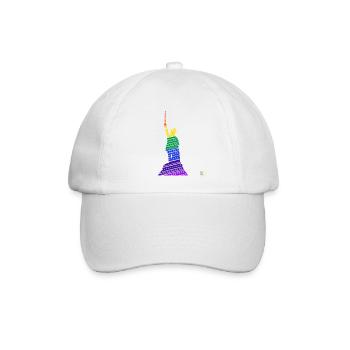 Hermannsdenkmal Regenbogen - Baseballkappe - Weiß/Weiß - Vorne