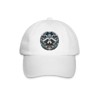 Frostbär Fraktal Muster - Baseballkappe - Weiß/Weiß - Vorne