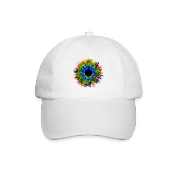 Symbol Auge Augen Mandala Muster - Baseballkappe - Weiß/Weiß - Vorne