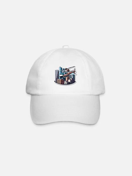 Der Urban Aviator - Baseballkappe - Weiß/Weiß