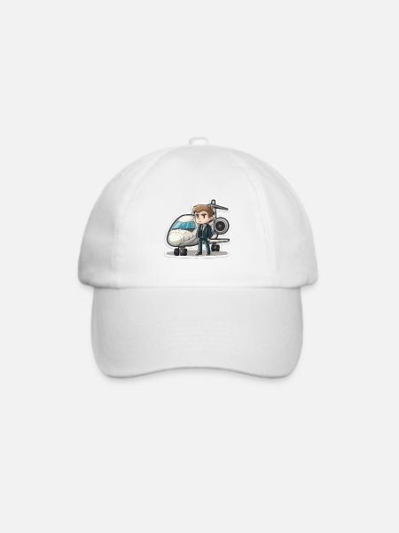 Der Flieger - Baseballkappe - Weiß/Weiß