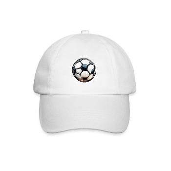 Fußball / spiel / Ball / Spielfeld / schießen - Baseballkappe - Weiß/Weiß - Vorne