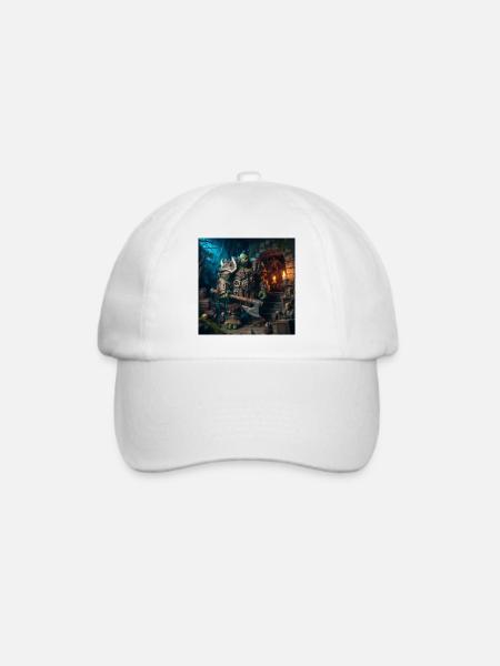 Orc Design 2 - Baseballkappe - Weiß/Weiß