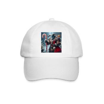 Tauren Weihnachten 1 - Baseballkappe - Weiß/Weiß - Vorne