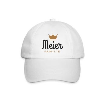 Meier-Familie - Baseballkappe - Weiß/Weiß - Vorne