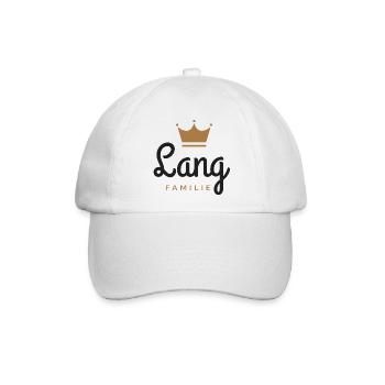 Lang-Familie - Baseballkappe - Weiß/Weiß - Vorne