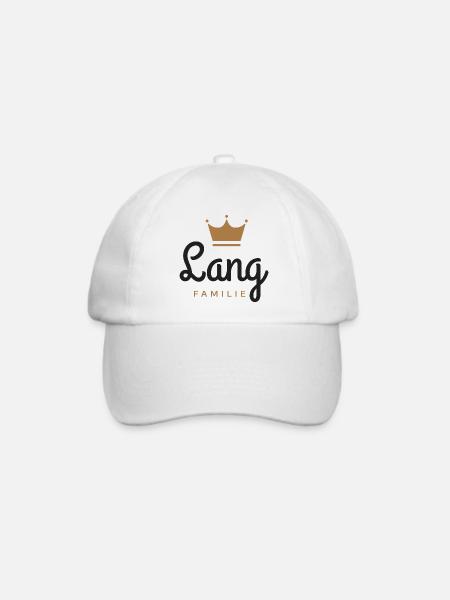 Lang-Familie - Baseballkappe - Weiß/Weiß
