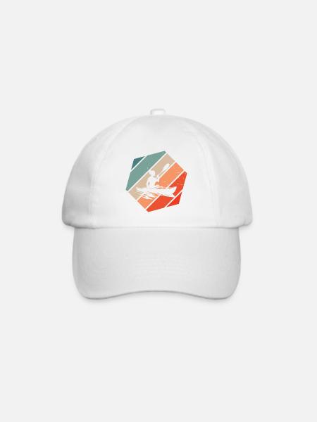 Kayak Kanu Herren Kajakfahren Damen Kajak - Baseballkappe - Weiß/Weiß