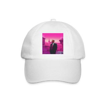 Italien Vaporwave - Baseballkappe - Weiß/Weiß - Vorne