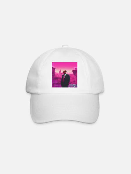 Italien Vaporwave - Baseballkappe - Weiß/Weiß