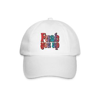 Funk you up - Baseballkappe - Weiß/Weiß - Vorne