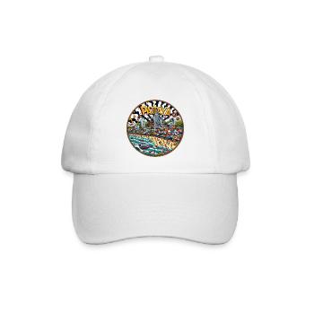 Pattaya Thailand Stadt Design - Baseballkappe - Weiß/Weiß - Vorne