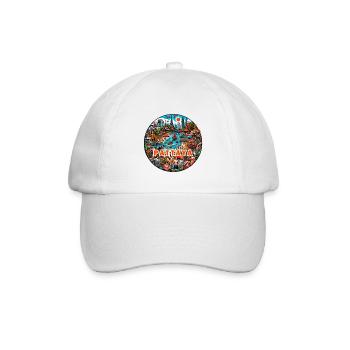 Pattaya Thailand Design - Baseballkappe - Weiß/Weiß - Vorne