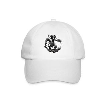 Minotaur / griechische Mythologie /Kreatur - Baseballkappe - Weiß/Weiß - Vorne