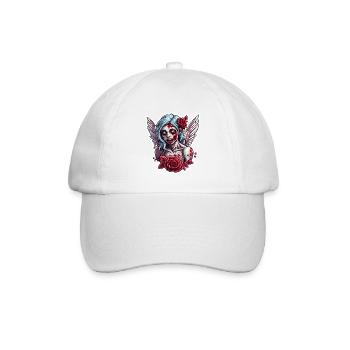 Amor / Liebe / Pfeil / Herz / Valentinstag - Baseballkappe - Weiß/Weiß - Vorne