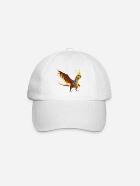 Nymphendino (01) - Baseballkappe - Weiß/Weiß