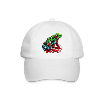 Frosch - Baseballkappe - Weiß/Weiß - Vorne
