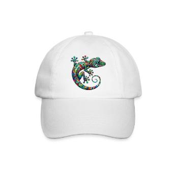 Gecko - Baseballkappe - Weiß/Weiß - Vorne