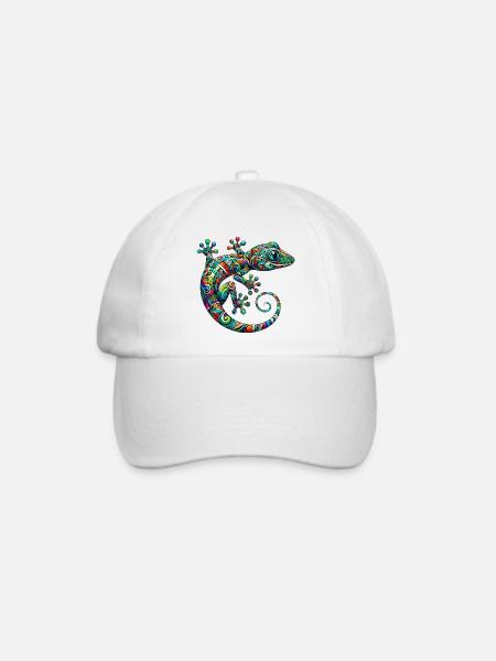 Gecko - Baseballkappe - Weiß/Weiß