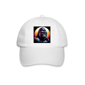 Gorilla - Baseballkappe - Weiß/Weiß - Vorne