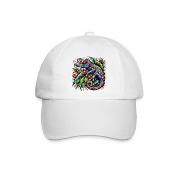 Gecko - Baseballkappe - Weiß/Weiß - Vorne