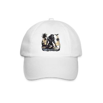 Werwolf / Vollmond / Wesen / Verwandlung / Fluch - Baseballkappe - Weiß/Weiß - Vorne