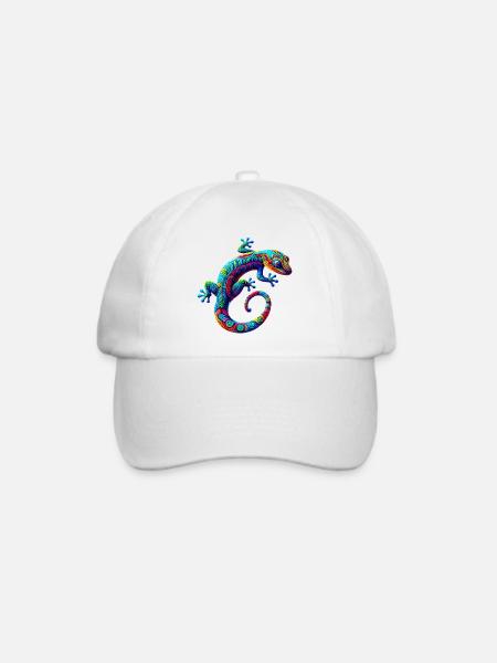 Gecko - Baseballkappe - Weiß/Weiß