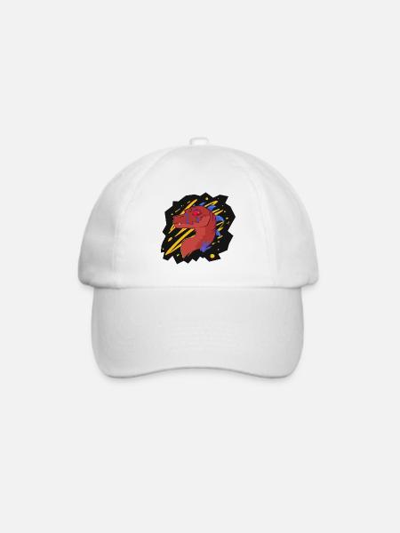 Firia, die Chimäre (von Derpy Fox) - Baseballkappe - Weiß/Weiß