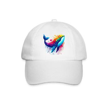 Wal - Baseballkappe - Weiß/Weiß - Vorne