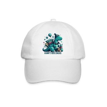 Mommy’s Cuddlesaurus Kuschel-Dinosaurier Geschenk - Baseballkappe - Weiß/Weiß - Vorne