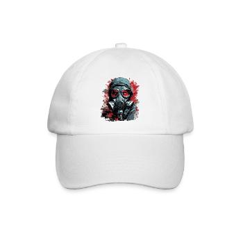 Apocalypse / Weltuntergang / Zerstörung / Anarchie - Baseballkappe - Weiß/Weiß - Vorne