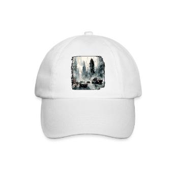 Apocalypse / Weltuntergang / Zerstörung / Anarchie - Baseballkappe - Weiß/Weiß - Vorne