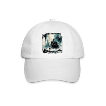 Apocalypse / Weltuntergang / Zerstörung / Anarchie - Baseballkappe - Weiß/Weiß - Vorne