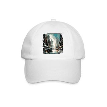 Apocalypse / Weltuntergang / Zerstörung / Anarchie - Baseballkappe - Weiß/Weiß - Vorne
