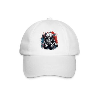 Apocalypse / Weltuntergang / Zerstörung / Anarchie - Baseballkappe - Weiß/Weiß - Vorne