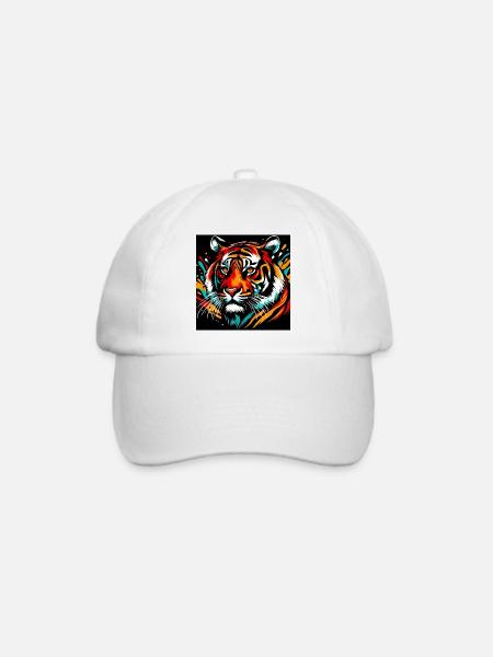 Tiger - Baseballkappe - Weiß/Weiß
