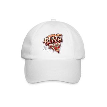 PIZZA FREAK FAST FOOD LOVER - Baseballkappe - Weiß/Weiß - Vorne