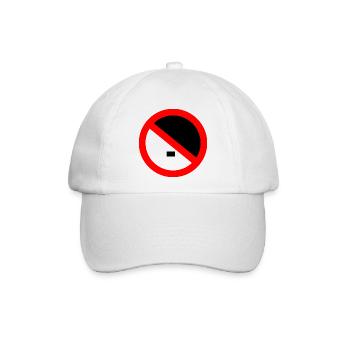 Gegen rechts - gegen nazis - Baseballkappe - Weiß/Weiß - Vorne