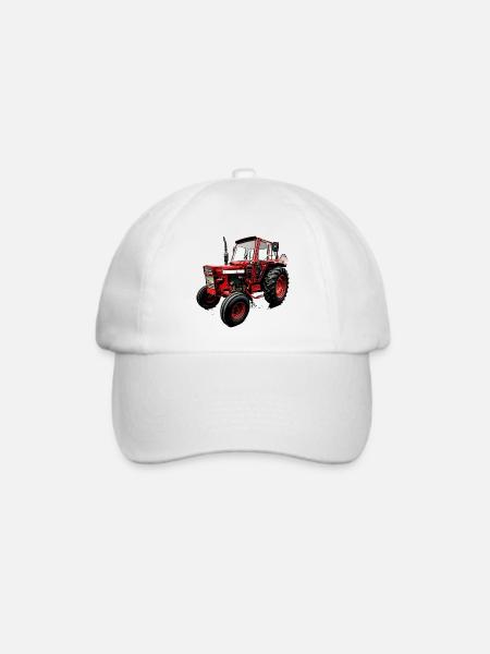 Traktor BM T 500 - Baseballkappe - Weiß/Weiß