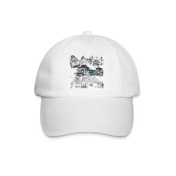 Essener Wahrzeichen - Baseballkappe - Weiß/Weiß - Vorne