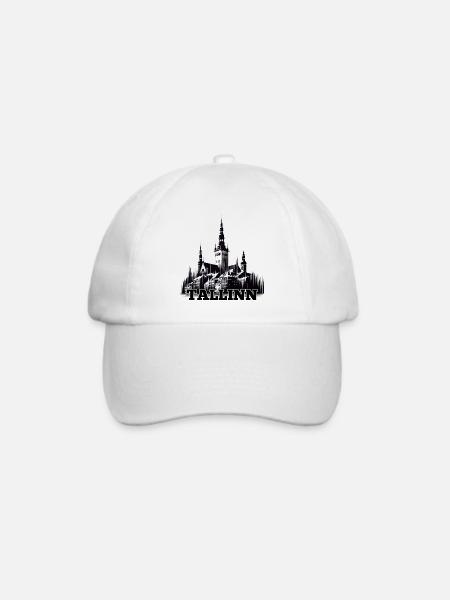 Tallinn Hauptstadt Estland Baltikum Geschenk - Baseballkappe - Weiß/Weiß