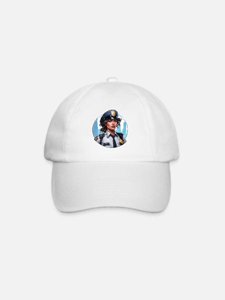 Polizei / Einsatz / Beruf / Job / Einsatzkräfte - Baseballkappe - Weiß/Weiß
