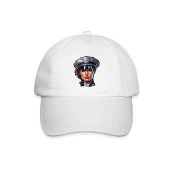 Polizei / Einsatz / Beruf / Job / Einsatzkräfte - Baseballkappe - Weiß/Weiß - Vorne