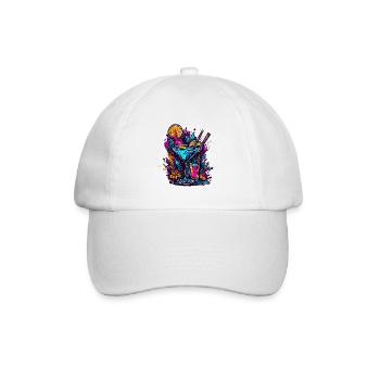 Cocktail / Bar / mixen / Drink / Exotisch / Club - Baseballkappe - Weiß/Weiß - Vorne