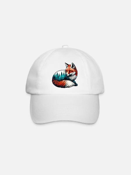 Fuchs - Baseballkappe - Weiß/Weiß