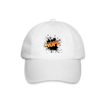 Nope - Baseballkappe - Weiß/Weiß - Vorne
