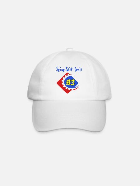 Seine Saint Denis - Baseballkappe - Weiß/Weiß