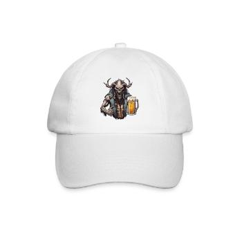 Wendigo / böser Geist / Besitzergreifend / Horror - Baseballkappe - Weiß/Weiß - Vorne