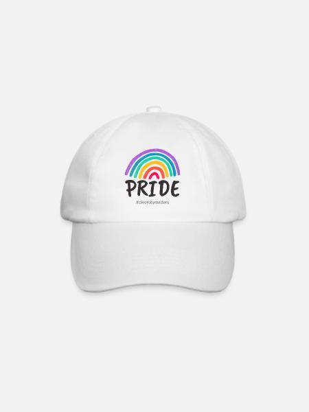 Pride black - #diversitymatters - Baseballkappe - Weiß/Weiß